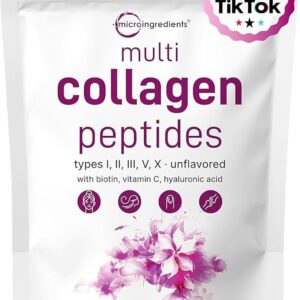 Microingredients Multi Collagen Peptides 454g Sin Sabor